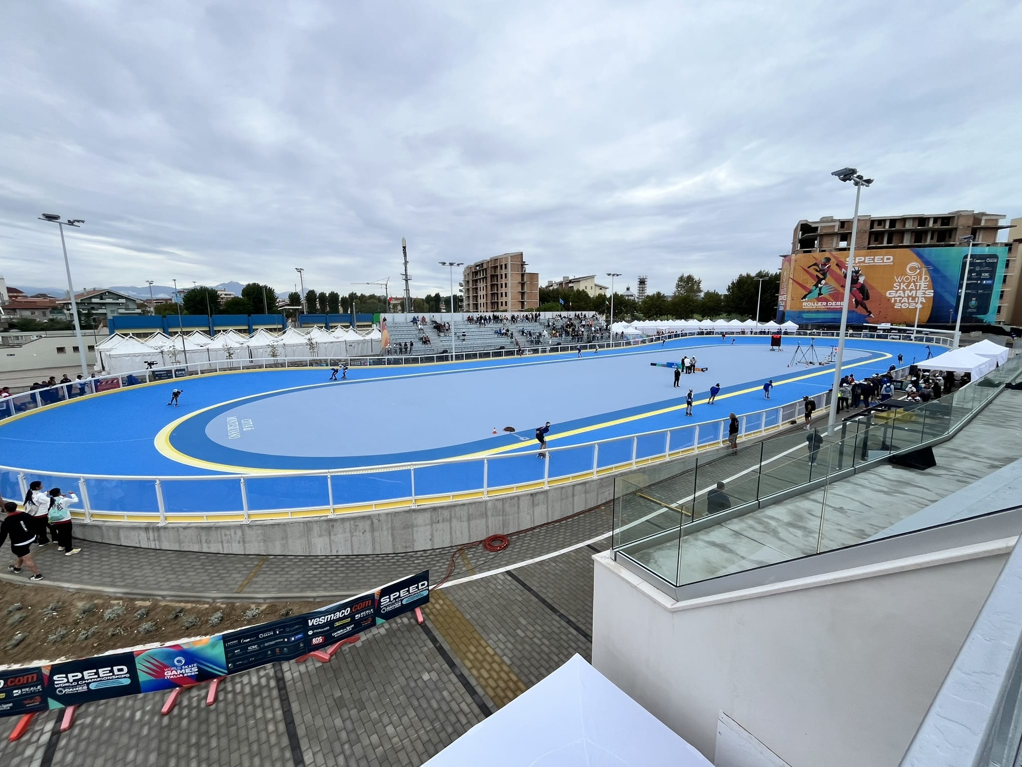 200 m Oval in Montesilvano, Austragungsort der Bahn-Weltmeisterschaft 2024